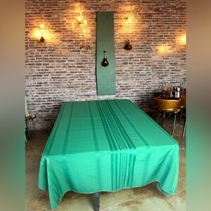 Elegant Emerald stripe damask fabric
Tablecloth rectangle holiday brocade